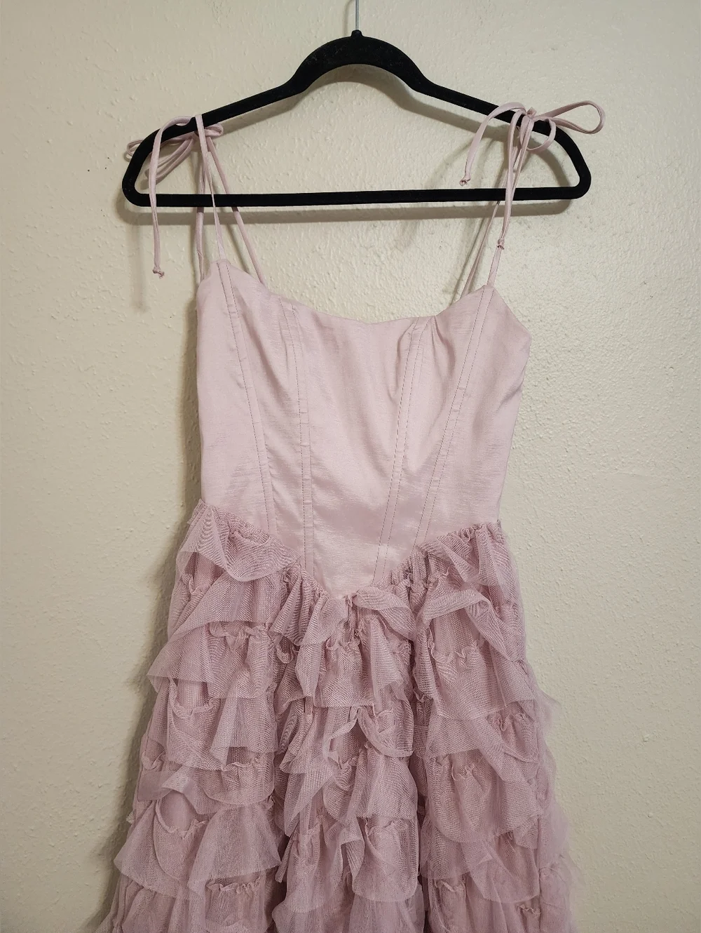 Show Me Your MuMu Francesca Maxi Ballet Slipper Ruffle Tulle Dress S Party Prom - Picture 7 of 10